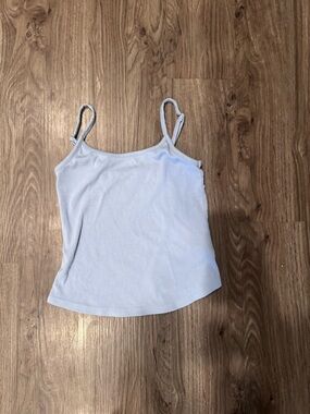 Cotton On Light Blue Ribbed Cami Top